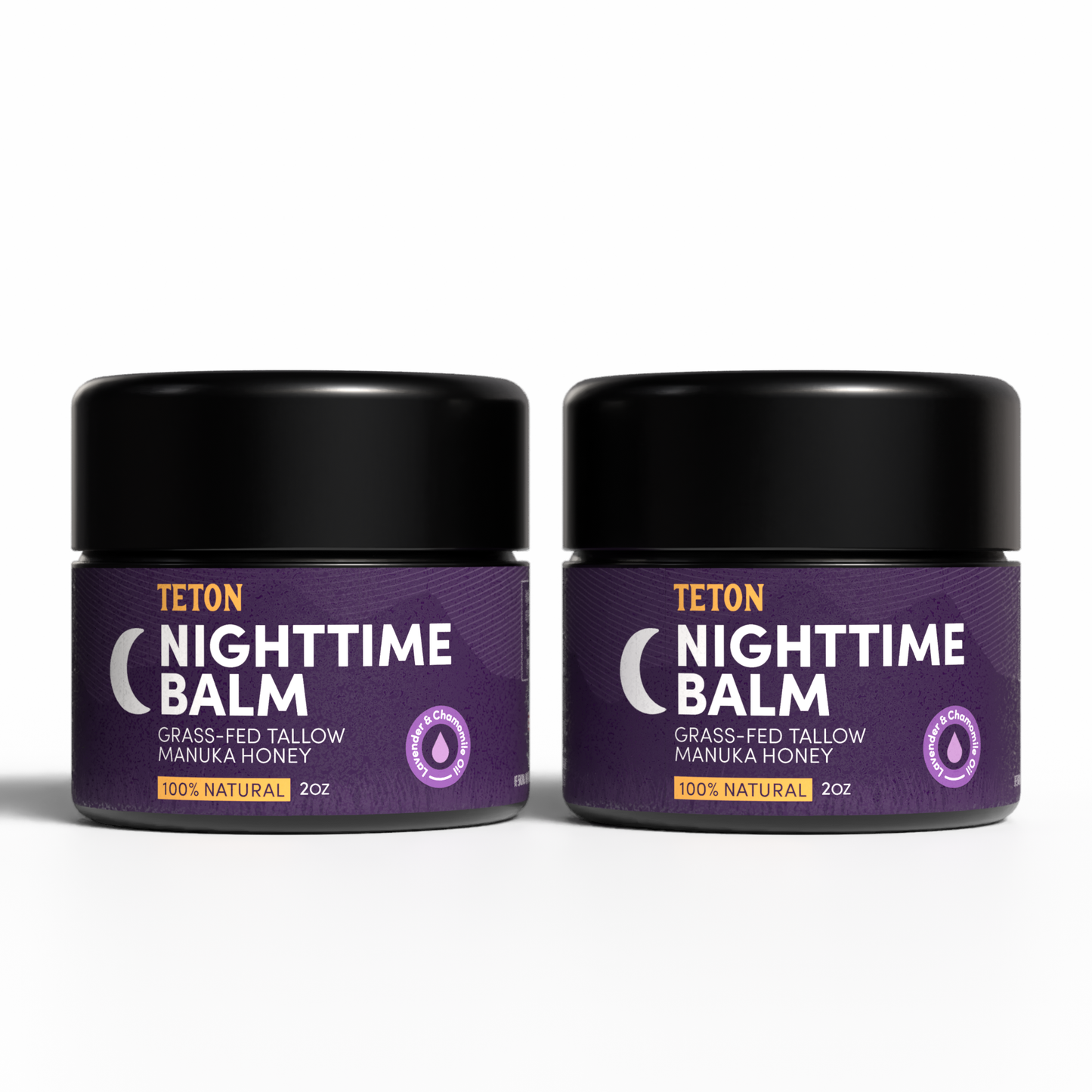 Teton Grass-Fed Tallow Night Cream – Hydrating Overnight Moisturizer with Chamomile & Lavender (50ml)