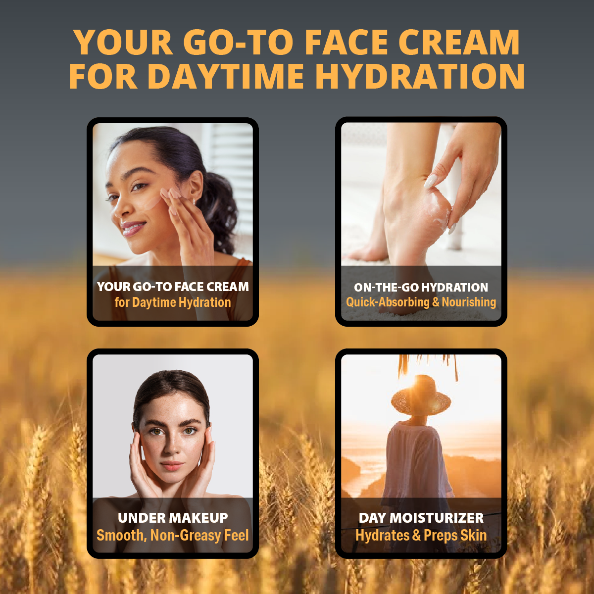 Tallow Balm Day Face Cream with Bergamot & Coffee Bean Oil to Rejuvenate Your Skin With Caffeine (50ml)